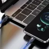 Dudao L3CC USB 2.0 USB-C kabelis 60W 2m Melns