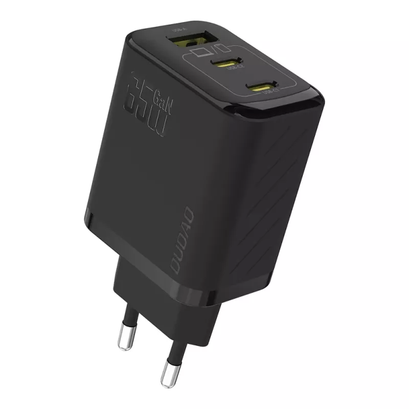 Dudao A29C 65W GaN USB-C Lādētājs ar USB-C Kabeli - Melns