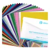 LOKLIK Plotter Foil Material Bundle (A4) ar siltuma pārneses vinilu, 28 lapas, daudzkrāsu
