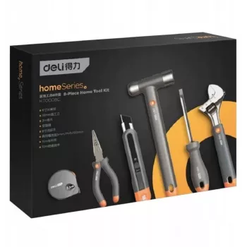 Deli 108-Piece Household Tool Set Grey
