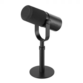 BOYA CastMic P60D Studio Mikrofons, USB/XLR, Cardioid, Kondensators, Melns