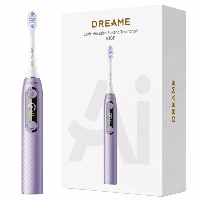 Dreame E10F sonic elektriskā zobu birste, komplekts, violetā krāsā