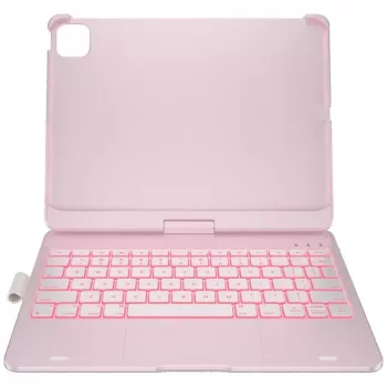 Typecase Flexbook Touch Detachable Keyboard Folio Case for iPad Air 11 M2 2024 / M3 2025 / M4 2026, Light Pink