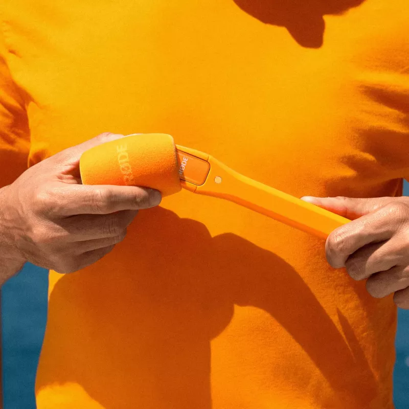 RODE Interview Micro (Orange) Handheld Adapter for Wireless GO Transmitters