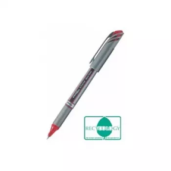 Pentel BL27-BX Liquid Gel Pildspalva - Sudraba - Sarkanā - 0.7 mm - 0.35 mm - Metāla Korpuss - Izvelkama