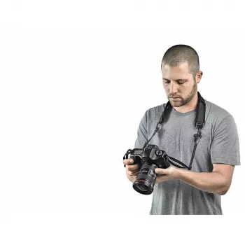 Manfrotto Pro Light Camera Strap PL ar ātrās atvienošanas sistēmu, Melns