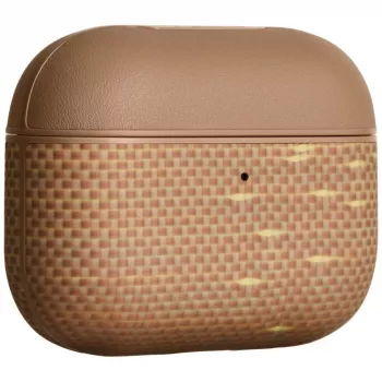 PITAKA aramīda šķiedras futrālis AirPods Pro 3, Golden Glint
