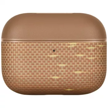 PITAKA aramīda šķiedras futrālis AirPods Pro 3, Golden Glint