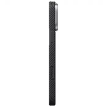 PITAKA Ultra-Slim PitaTap MagSafe Case for iPhone 16 Pro Max, Black/Grey