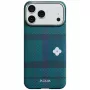 PITAKA Flora in Grid Edge Case for iPhone 17 Pro Max - Forest Dawn