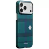 PITAKA Flora in Grid Edge Case for iPhone 17 Pro Max - Forest Dawn