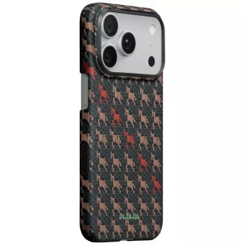 PITAKA Edge Case Happiness Rides In iPhone 17 Pro Max, Aramid Fiber, MagSafe, Ebon Kylin