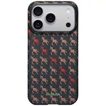 PITAKA Edge Case Happiness Rides In iPhone 17 Pro Max, Aramid Fiber, MagSafe, Ebon Kylin