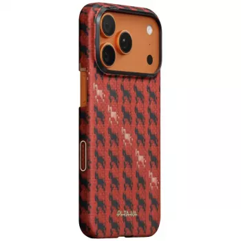 PITAKA Edge Case Happiness Rides In iPhone 17 Pro Max - Cinnabar Steed