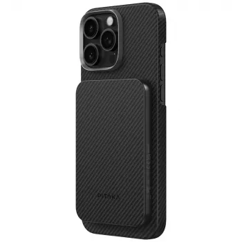 PITAKA Aramid Fiber Power Bank 5000mAh Qi2 MagSafe Black-Grey