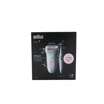 Braun Silk-épil 7 7-210 Wet & Dry Epilator Set ar skuvekli, trimmeri un uzlādes statīvu