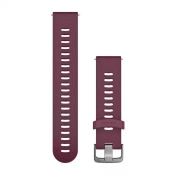 HAMA Garmin Silicone Watch Band for Vivoactive 3, Vivomove HR, Forerunner 645, Forerunner 245 - Berry 010-11251-1W