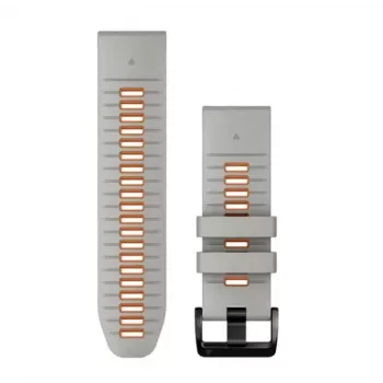 HAMA Garmin Silicone Watch Band QuickFit 26mm Misty Grey/Orange 010-13281-02
