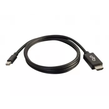 C2G 6ft Mini DisplayPort to HDMI kabelis - Mini DP uz HDMI adaptera kabelis - M/M - TAA atbilstīgs - 1,83 m - Melns