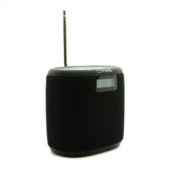 Pure Acoustics Pure Woodland Mini ūdensnecaurlaidīgs āra skaļrunis ar FM/DAB+ radio, melns