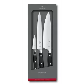 Victorinox Grand Maître 3-Piece Carving Knife Set, Black