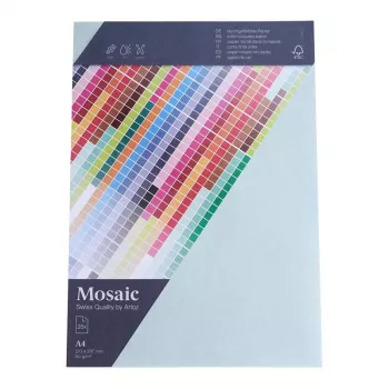 Artoz Papier Mosaic Rakstāmpapīrs Gaiši Zils A4 90 g/m² 25 Lapas