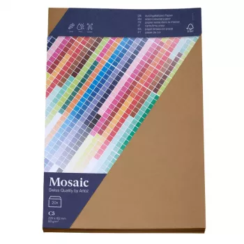 Artoz Papier Mosaic Aploksnes DIN C5 Bezloga Dabīgas Mitrā Līme 20 gab.