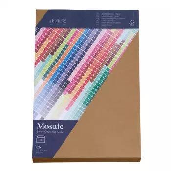 Artoz Papier Mosaic aploksnes DIN C6 bezloga dabīgas slapjā līme 20 gab.