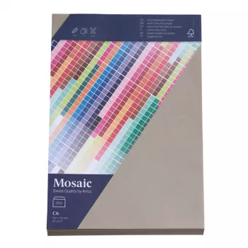 Artoz Papier Mosaic aploksnes DIN C6 bez loga Cementa pelēka Slapjā līme 20 gab