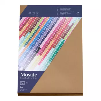 Artoz Papier Mosaic aploksnes DIN B6 bezloga dabīgas mitrā līme 20 gab.