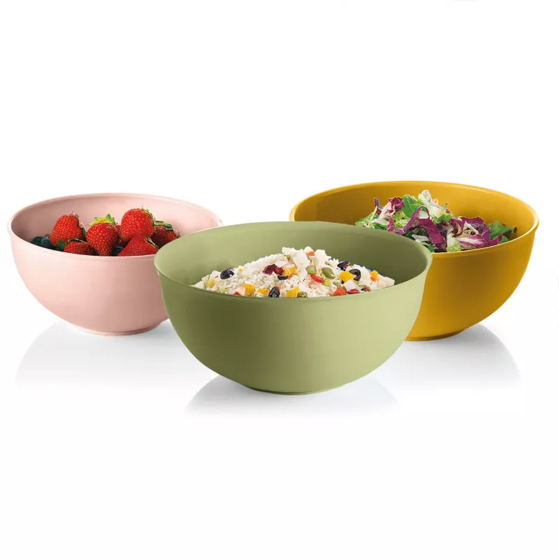 Guzzini EVERYWHERE BIO - Set 3 Bowls with Lids Assorted Colours (29260452)