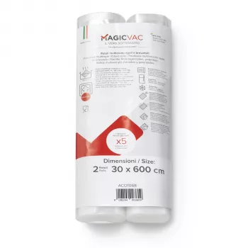 MagicVac 2 Vakuuma Plēves Ruļļi 30 cm x 6 m (2 Ruļļi)