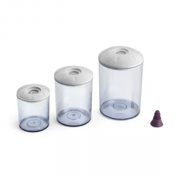 MagicVac Set FAMILY ar pudeles vāciņiem - pārtikas vakuuma iepakošanas sistēma, 110W, -0.8 bar