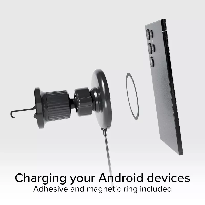 SBS MagSafe Magnetic 15W bezvadu auto lādētājs - Melns