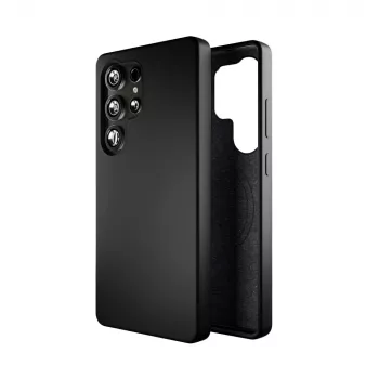 Puro Icon Mag aizmugurējais vāciņš Samsung Galaxy S25 Ultra, melns, TPU/silikons, MagSafe saderīgs
