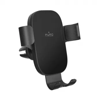 Puro Gravity Air Vent Car Phone Holder - Universal Smartphone Mount - Black