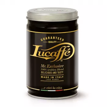 Lucaffe Mr. Exclusive 100% Arabica maltā kafija, 250 g metāla bundža