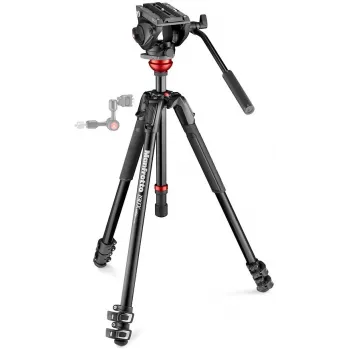 Manfrotto 190 Video Tripod Kit ar 500AH Fluid Head