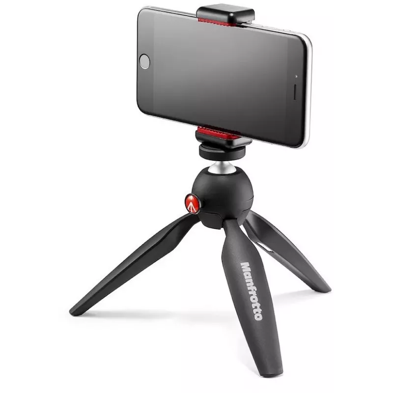 Manfrotto PIXI Smart Mini Tripod with Phone Clamp - Black