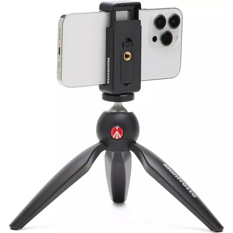 Manfrotto PIXI Smart Mini Tripod with Phone Clamp - Black