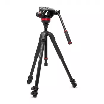 Manfrotto 055 Video Alu Black with 502AH Head