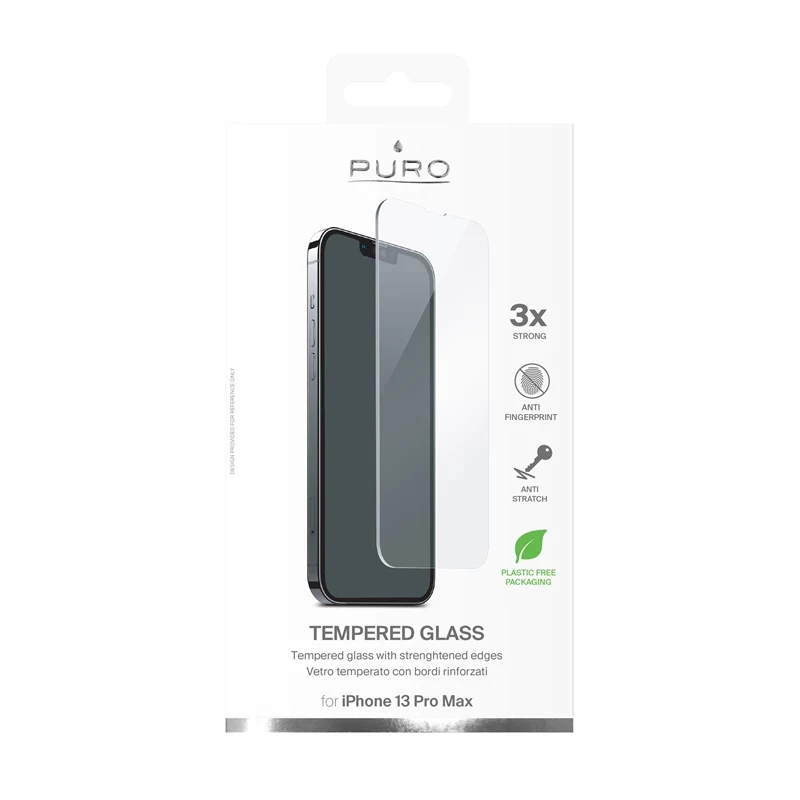PURO Rūdīta stikla ekrāna aizsargs iPhone 14 Plus / iPhone 13 Pro Max
