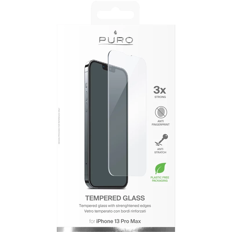 PURO Rūdīta stikla ekrāna aizsargs iPhone 14 Plus / iPhone 13 Pro Max