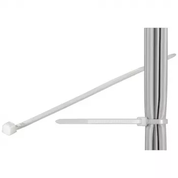 TECHLY Saites 370x3.6mm Baltas 100gab