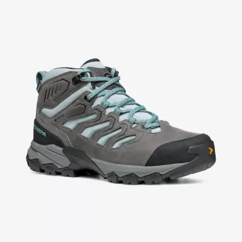 Scarpa Moraine Mid GTX Woman sieviešu pārgājienu zābaki, GORE-TEX, nubuka un sieta virsa, PRESA HIK-04 zole, Arctic, EU 37