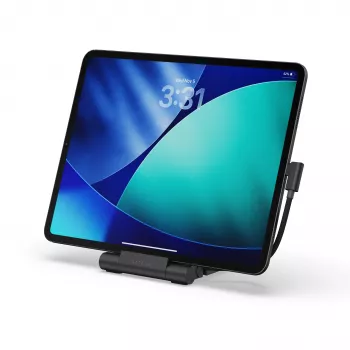 Satechi On-the-Go Foldable Stand Hub — 7-in-1 USB-C centrs ar salokāmu statīvu (Space Gray)