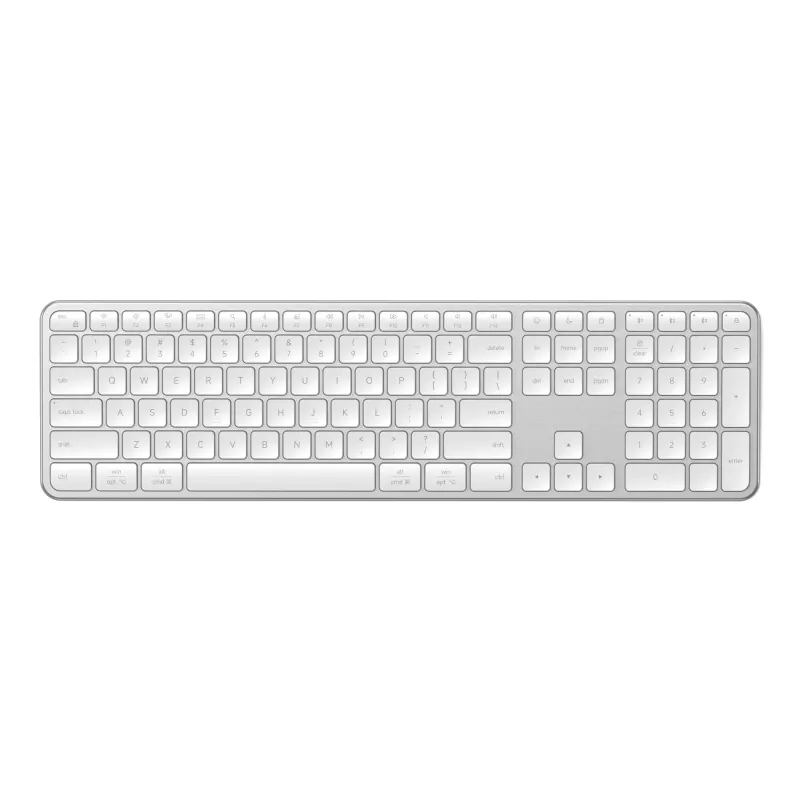 Satechi Slim EX3 bezvadu Bluetooth tastatūra trim ierīcēm ar Mac/Windows režīma slēdzi (Space Gray)