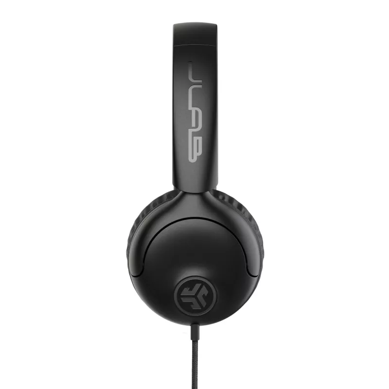 JLab Studio 2 Wired On-Ear Headphones with Microphone Black