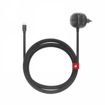 Twelve South PowerCord EU 30W USB-C sienas lādētājs ar 3m pīto kabeli (Slate)