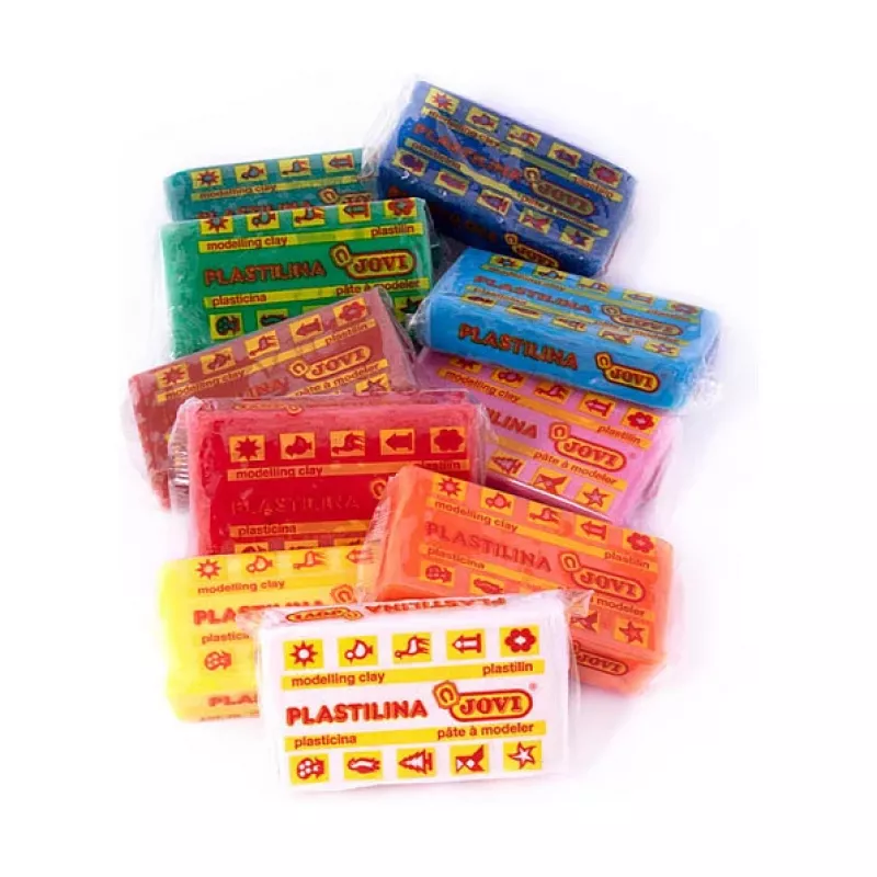 JOVI Plastilina Modeling Clay Assorted 10 Colors x 50 g
